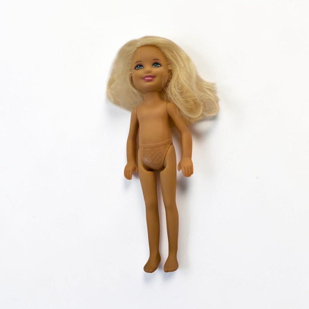 Barbie Chelsea Doll 2010 Mattel Barbie's Little Sister Blonde Nude 5.5 inches